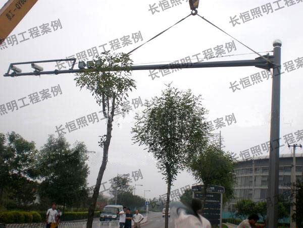 內蒙古卡口桿安裝現場(chǎng)